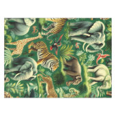  Oerwoud Dieren Patroon Tafelkleed (Voorkant (Horizontaal))