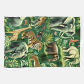  Oerwoud Dieren Patroon Theedoek (Horizontaal)