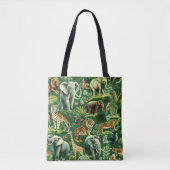  Oerwoud Dieren Patroon Tote Bag (Voorkant)