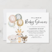 Oerwoud dieren Quarantine Drive by Baby shower Kaart (Voorkant)