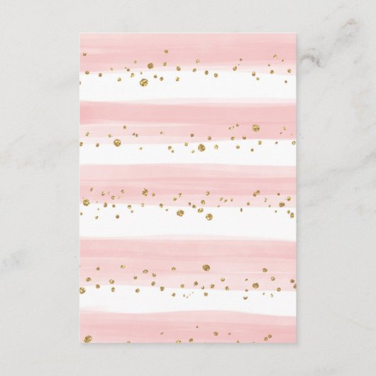 Oerwoud Dieren Roze Blush Floral Books voor Baby Informatiekaartje (Achterkant)