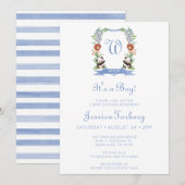 Oerwoud dieren rust het is een jongen Baby shower Kaart (Voorkant / Achterkant)