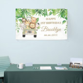 Oerwoud Dieren Safari Adventure Car Party Backdrop Spandoek (Beurs)