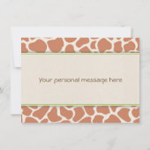 Oerwoud Dieren Safari Baby shower Hartelijk dank Bedankkaart (Achterkant)