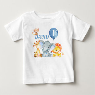 Oerwoud Dieren Safari Cute Baby Birthday