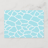 Oerwoud Dieren Safari Jongen Baby shower Boek Informatiekaartje (Achterkant)