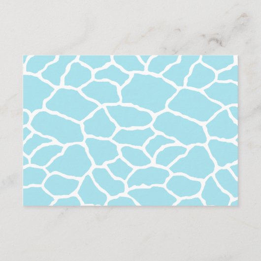 Oerwoud Dieren Safari Jongen Baby shower Boek Informatiekaartje (Achterkant)