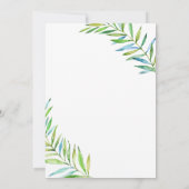 Oerwoud Dieren Safari Neutraal Baby shower Kaart (Achterkant)