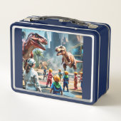 Oerwoud Dieren Thema Metalen Lunchbox (Achterkant)