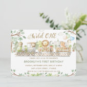 Oerwoud Dieren trainen op een dag groen wild Kaart (Staand voorkant)