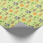 Oerwoud Dieren Verpakkingspapier Cadeaupapier (Hoek)