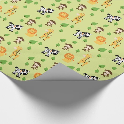 Oerwoud Dieren Verpakkingspapier Cadeaupapier (Hoek)