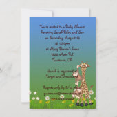 Oerwoud Dieren voor Jongensdouche Kaart (Achterkant)