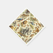 Oerwoud Dieren Waterverf Servet (Hoek)