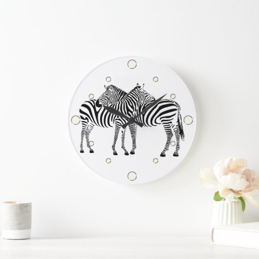 Oerwoud Dieren Zebra wandklok (Huis)
