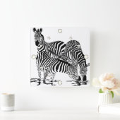 Oerwoud Dieren Zebra wandklok (Huis)