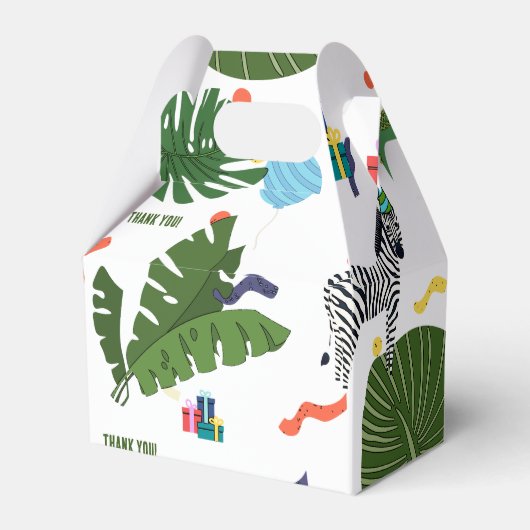 Oerwoud dierentuin bedankdoosjes (Achterkant)