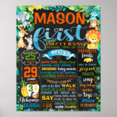 Oerwoud dierentuin poster (Voorkant)