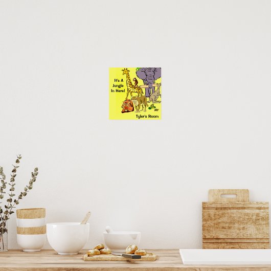 Oerwoud, dierentuin poster (Keuken)