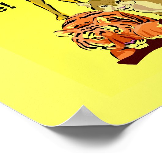 Oerwoud, dierentuin poster (Hoek)