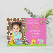 Oerwoud dierentuin Safari Kaart (Staand voorkant)