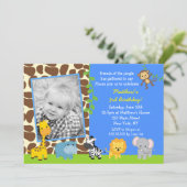 Oerwoud dierentuin Safari Kaart (Staand voorkant)