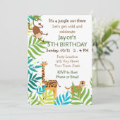 Oerwoud - dierentuindiening kaart (Staand voorkant)