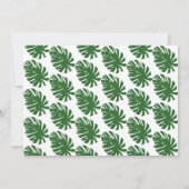 Oerwoud dierfeestelijke sjabloon kaart (Achterkant)