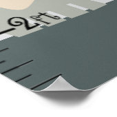 Oerwoud diergroeigrafiek Verander niet van grootte Poster (Hoek)