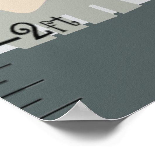 Oerwoud diergroeigrafiek Verander niet van grootte Poster (Hoek)