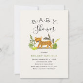 Oerwoud Dierlijk Baby shower Kaart (Voorkant)