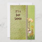 Oerwoud Dierlijk Baby shower Kaart (Voorkant)