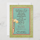 Oerwoud Dierlijk Baby shower Kaart (Achterkant)