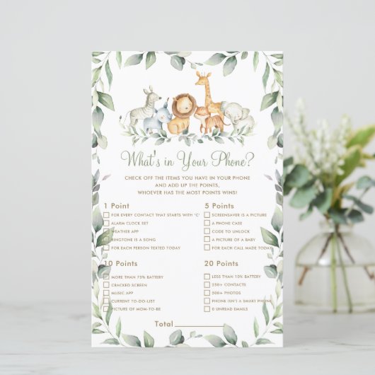 Oerwoud dierlijk groen wat zit er in je telefoonsp (Staand voorkant)