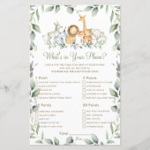 Oerwoud dierlijk groen wat zit er in je telefoonsp (Voorkant)