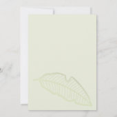 Oerwoud dierlijk groen Wilde één Baby shower Kaart (Achterkant)