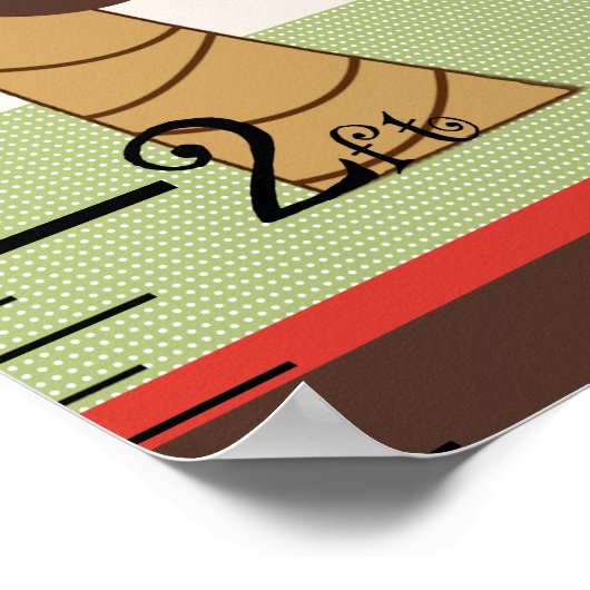 Oerwoud dierproeven groeikaart houden bij 8 x 44! poster (Hoek)