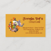 Oerwoud Dierthema Kinderdagverblijf Visitekaartje (Voorkant)