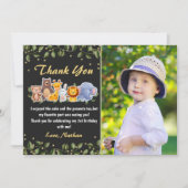 Oerwoud diervriendelijke dierentuin bedankkaart (Voorkant)