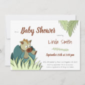 Oerwoud Dinosaur Hatching Neutraal Baby shower Kaart (Voorkant)