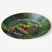 Oerwoud Dinosaur Party Fun Papieren Bordje (Gekanteld)