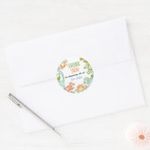 Oerwoud Dinosaurus Boy Labels Verjaardag Baby show (Envelop)