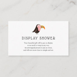 Oerwoud Display Baby shower invoegkaart Informatiekaartje