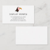 Oerwoud Display Baby shower invoegkaart Informatiekaartje (Voorkant / Achterkant)