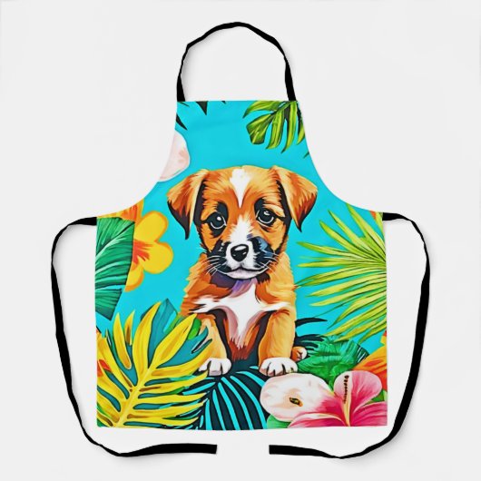 Oerwoud Dog Art Schort (Voorkant)