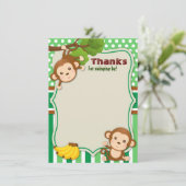 Oerwoud eenmansdier - sterilaag bedankkaart (Staand voorkant)