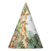 Oerwoud eerste verjaardag feesthoedjes (Links)