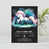 Oerwoud Elegant Paard Verjaardag Kaart (Staand voorkant)