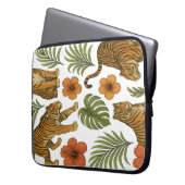 Oerwoud elegantie laptop sleeve (Voorkant Links)