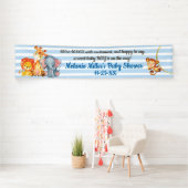 Oerwoud Elephant Baby shower Banner (Insitu)